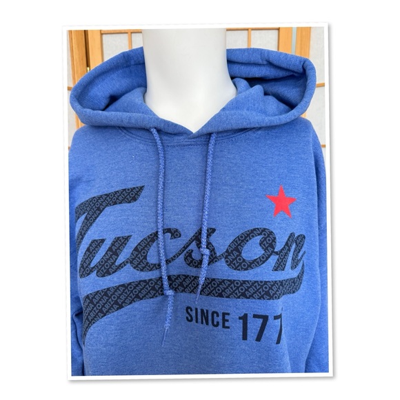 Blue Tucson Hooded Sweatshirt - Picture 4 of 10